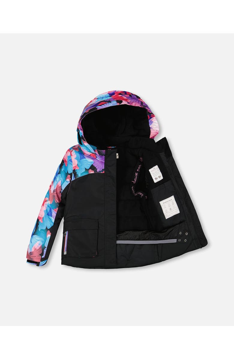 Deux par Deux Two-Piece Play Snowsuit Butterfly, Main, color, Black