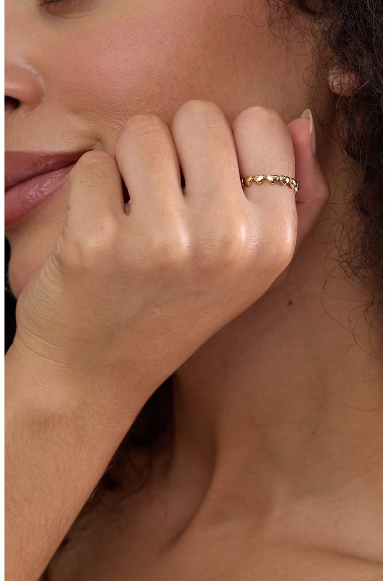 14K Gold Stackable Heart Ring, Alternate, color, 14K GOLD