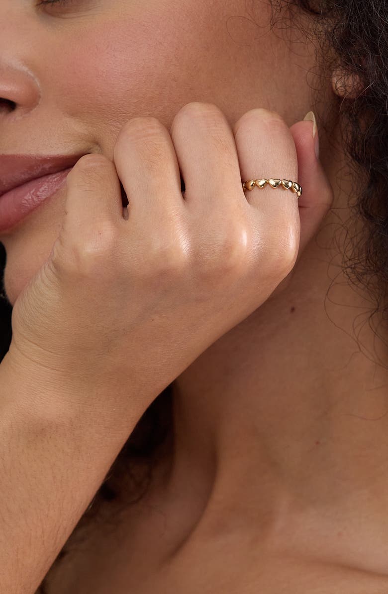 Bony Levy 14K Gold Stackable Heart Ring, Alternate, color, 14K Gold
