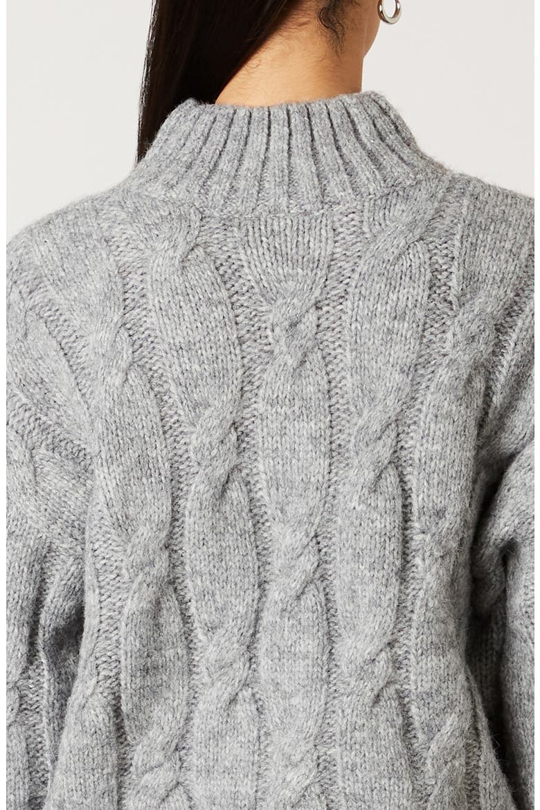 Fiji Turtleneck Sweater, Alternate, color, HEATHER GREY