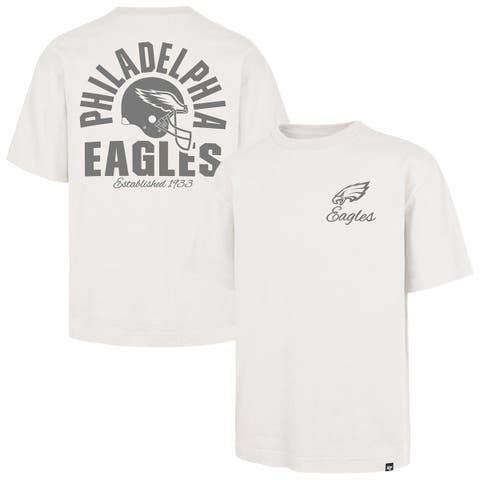 Men's '47 Off White Philadelphia Eagles Photon Dust Foundation T-Shirt