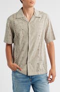 NN07 Julio 5392 Eyelet Embroidered Camp Shirt