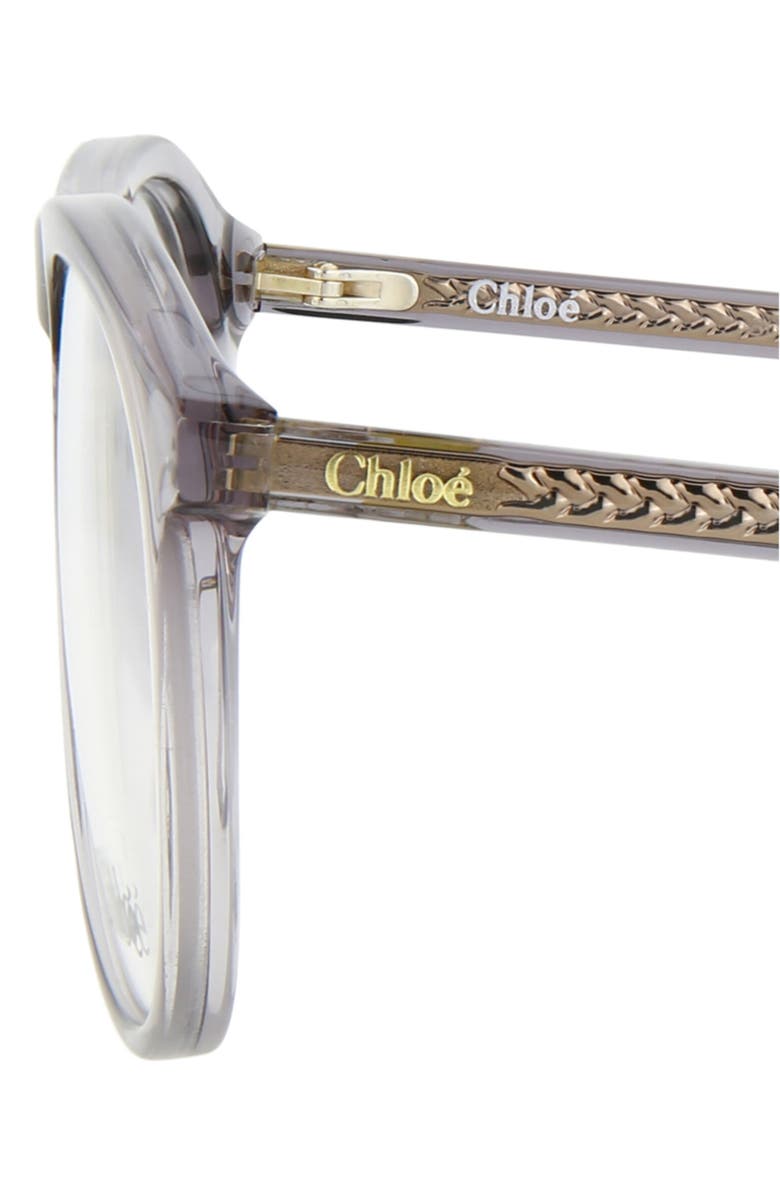 Chloé 54mm Aviator Optical Glasses, Alternate, color,