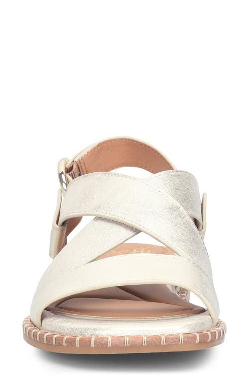Söfft Nadia Slingback Sandal In Light Metallic Platino