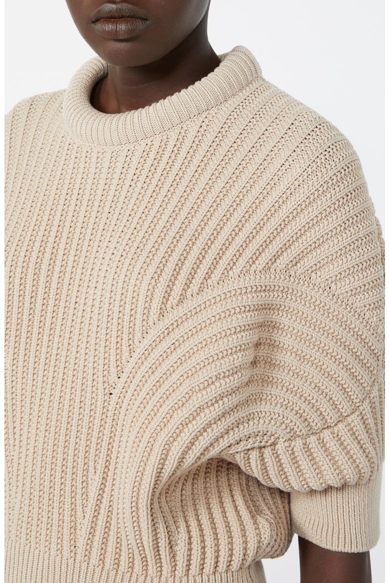 Fatti Short Sleeve Sweater, Alternate, color, BEIGE