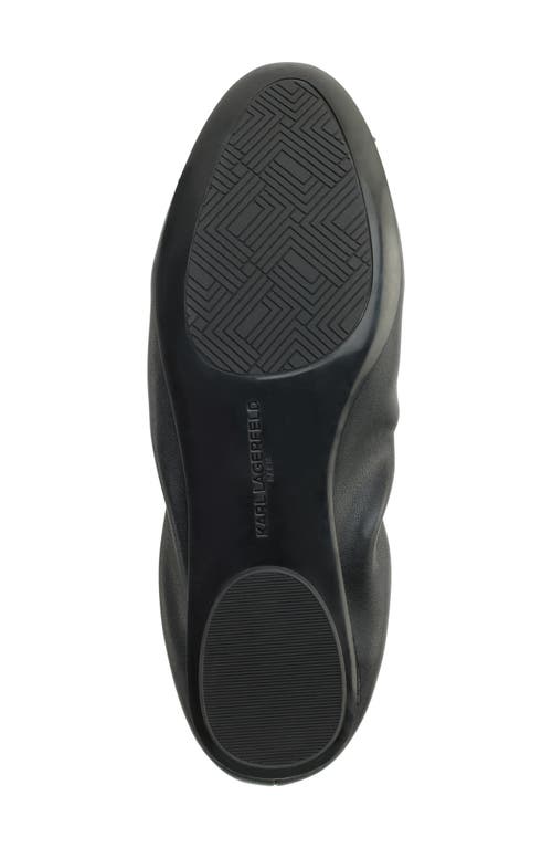 Karl Lagerfeld Paris Velma Metallic Ballet Flat