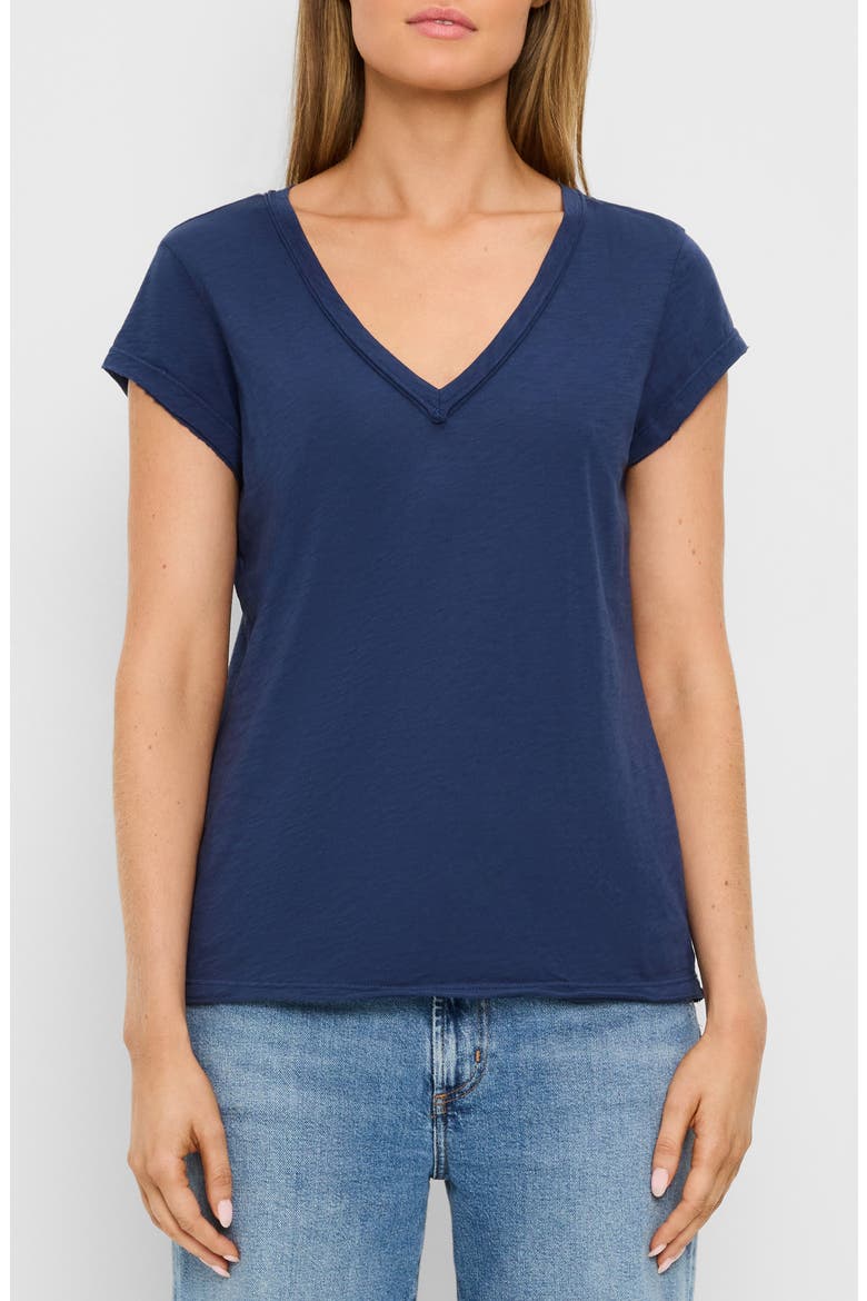 Baxter Raw Edge Supima® Cotton T-Shirt, Main, color, NOCTURNAL