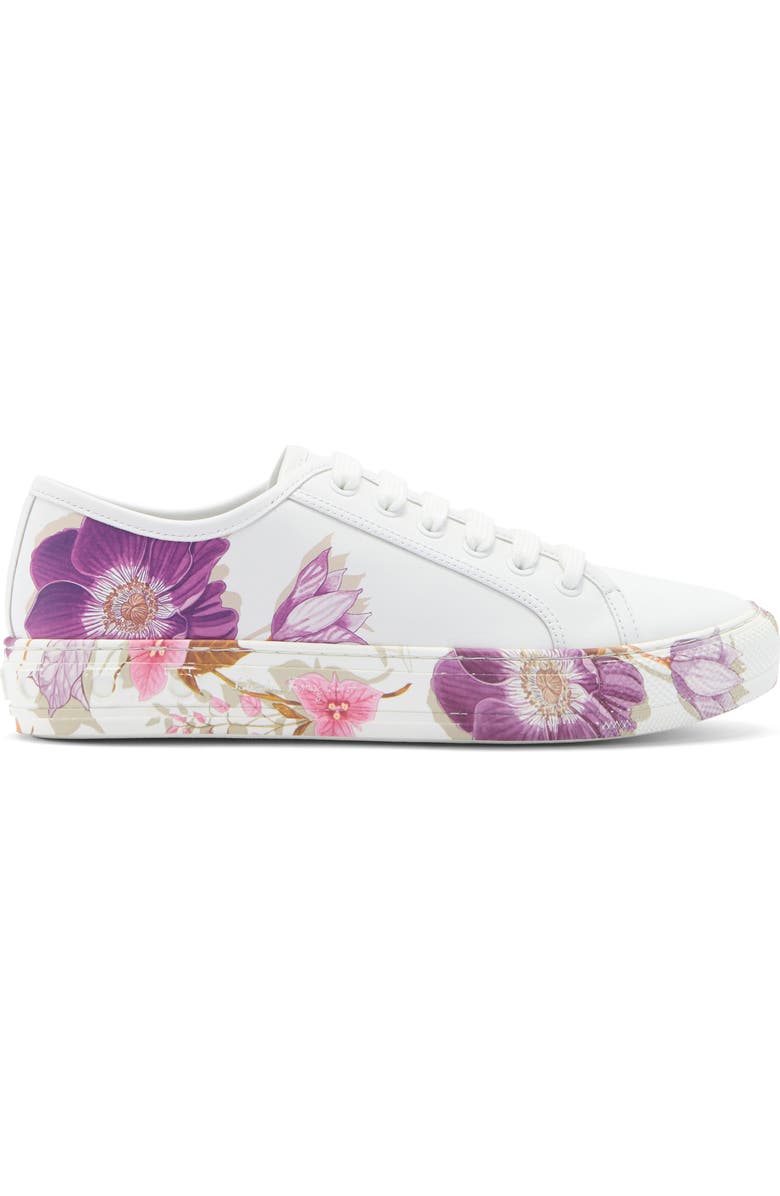 FERRAGAMO Borg Floral Print Low Top Sneaker, Alternate, color,