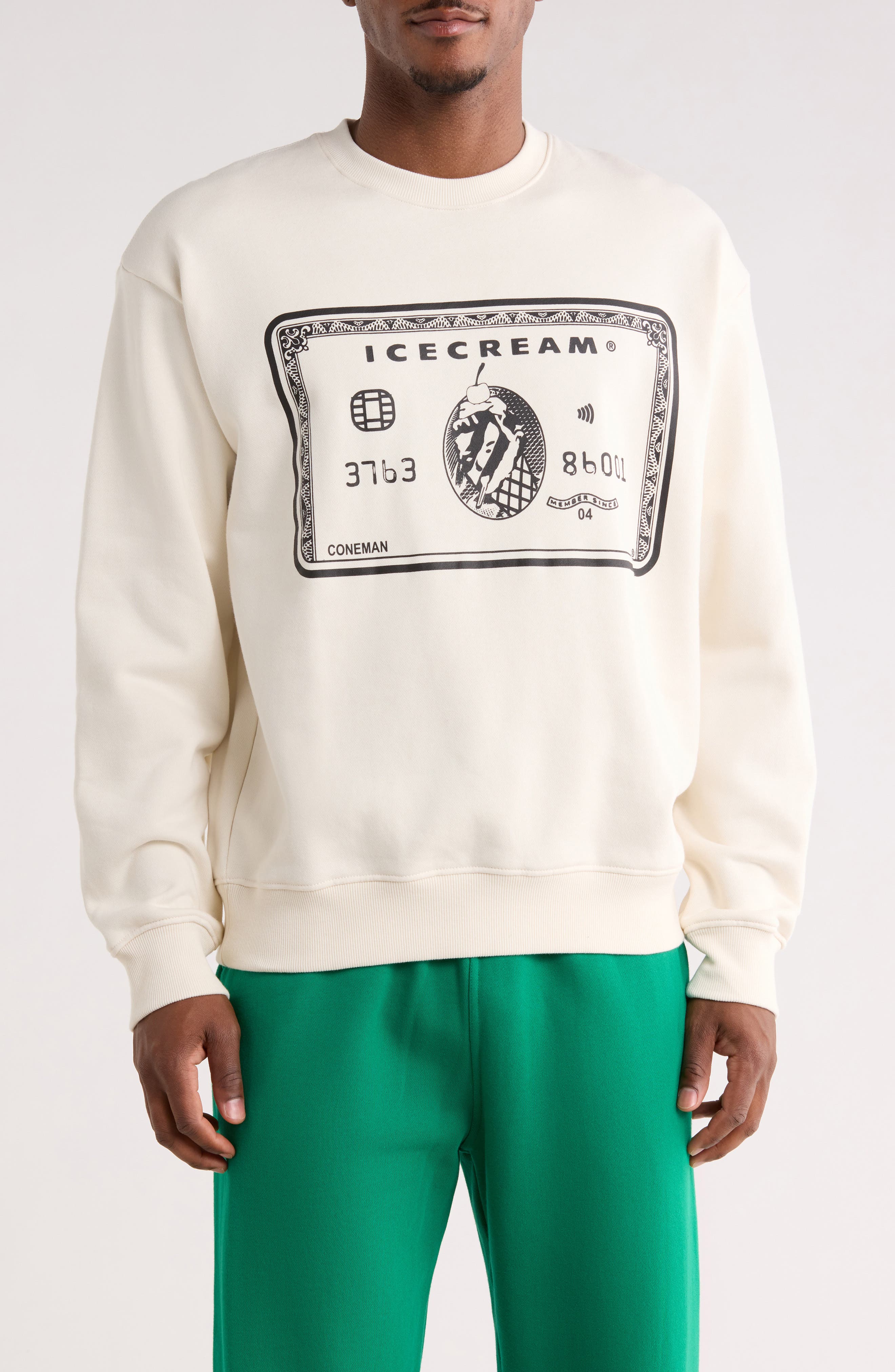 Card Cotton Graphic Sweatshirt - image 3