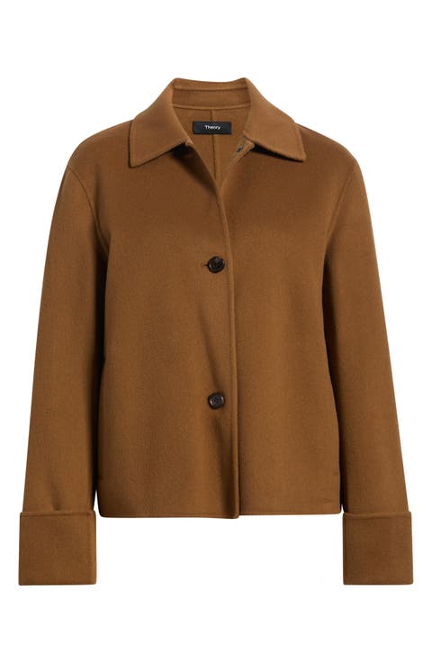 Boxy Wool Blend Jacket