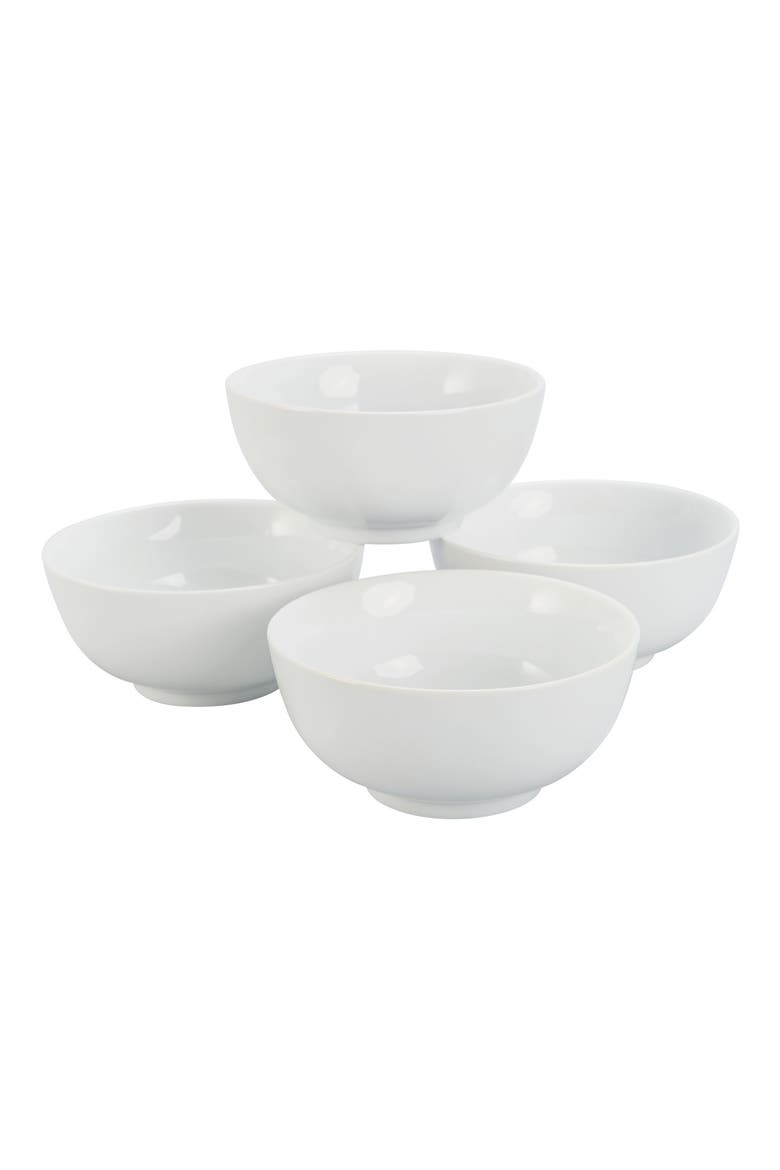 Set of 8 Chowder Bowls, Alternate, color, WHITE