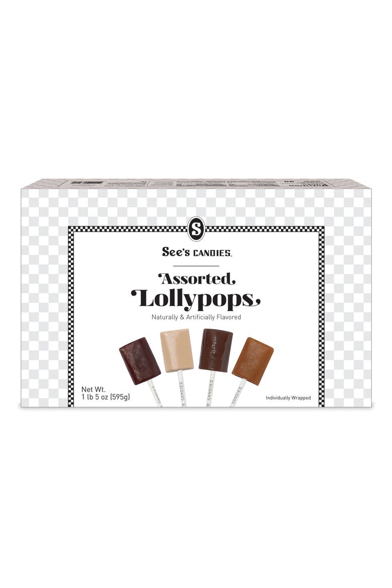 30-Piece Box of Assorted Lollypops, Main, color, NO COLOR