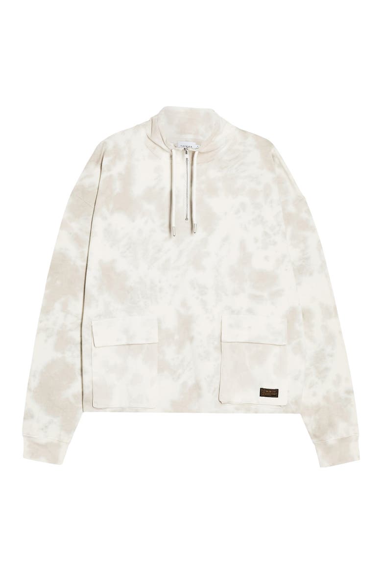 Western Utility Marbled Quarter Zip Pullover, Alternate, color, STONE