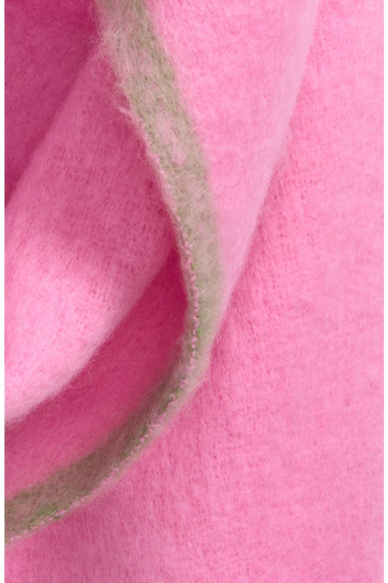 Brushed Fringe Scarf, Alternate, color, PINK COMBO