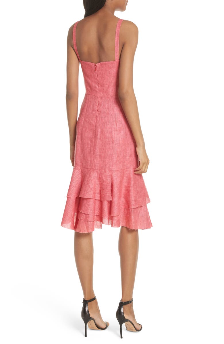 Milly Kendal Italian Linen Dress, Alternate, color, 