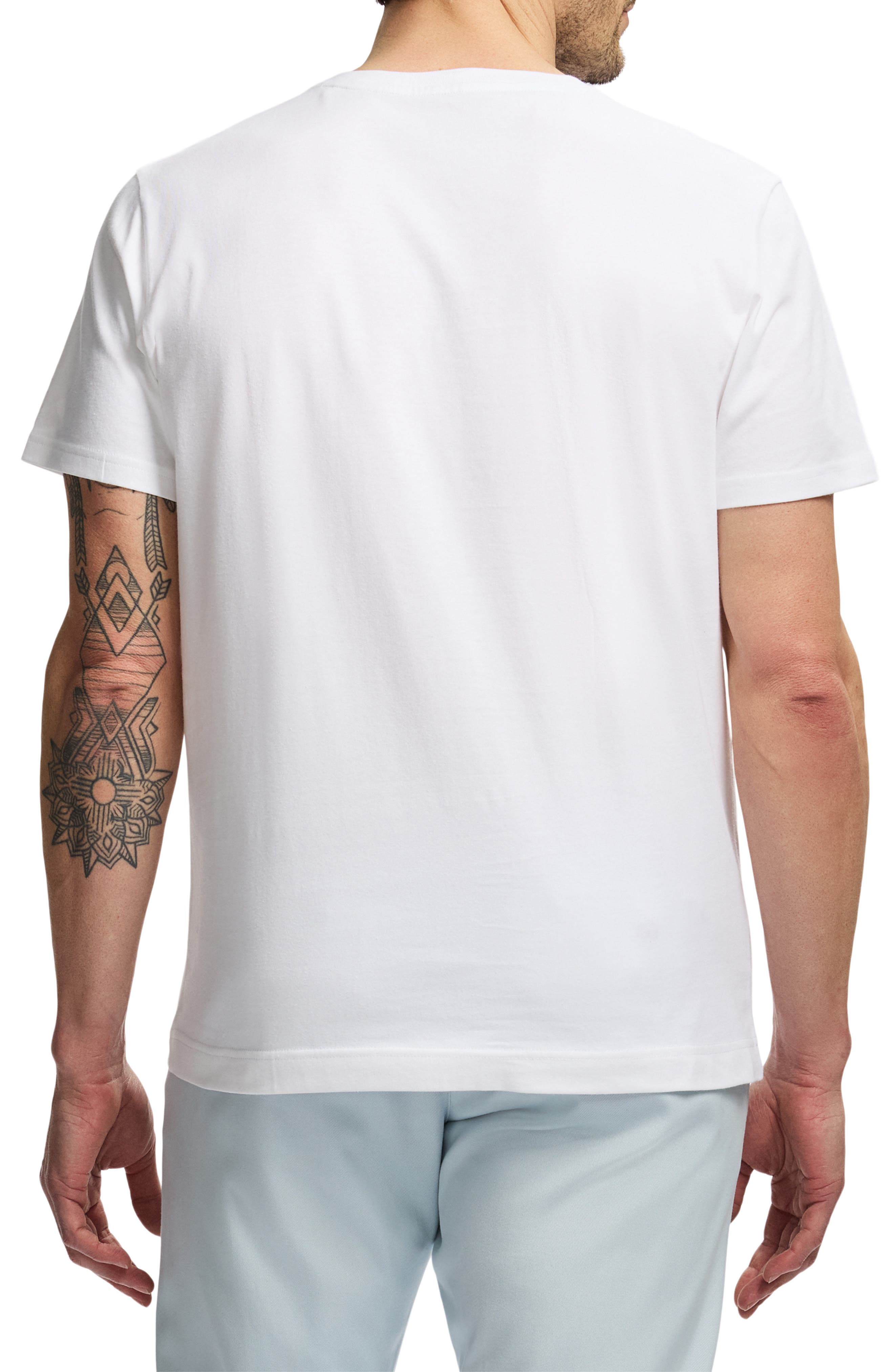 Chrome Skull Knit Graphic T-Shirt - image 4