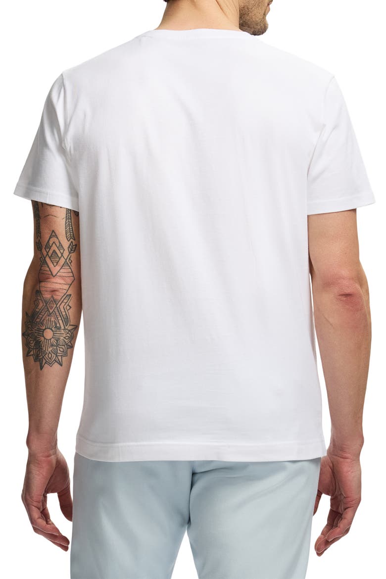 Chrome Skull Knit Graphic T-Shirt, Alternate, color, WHITE