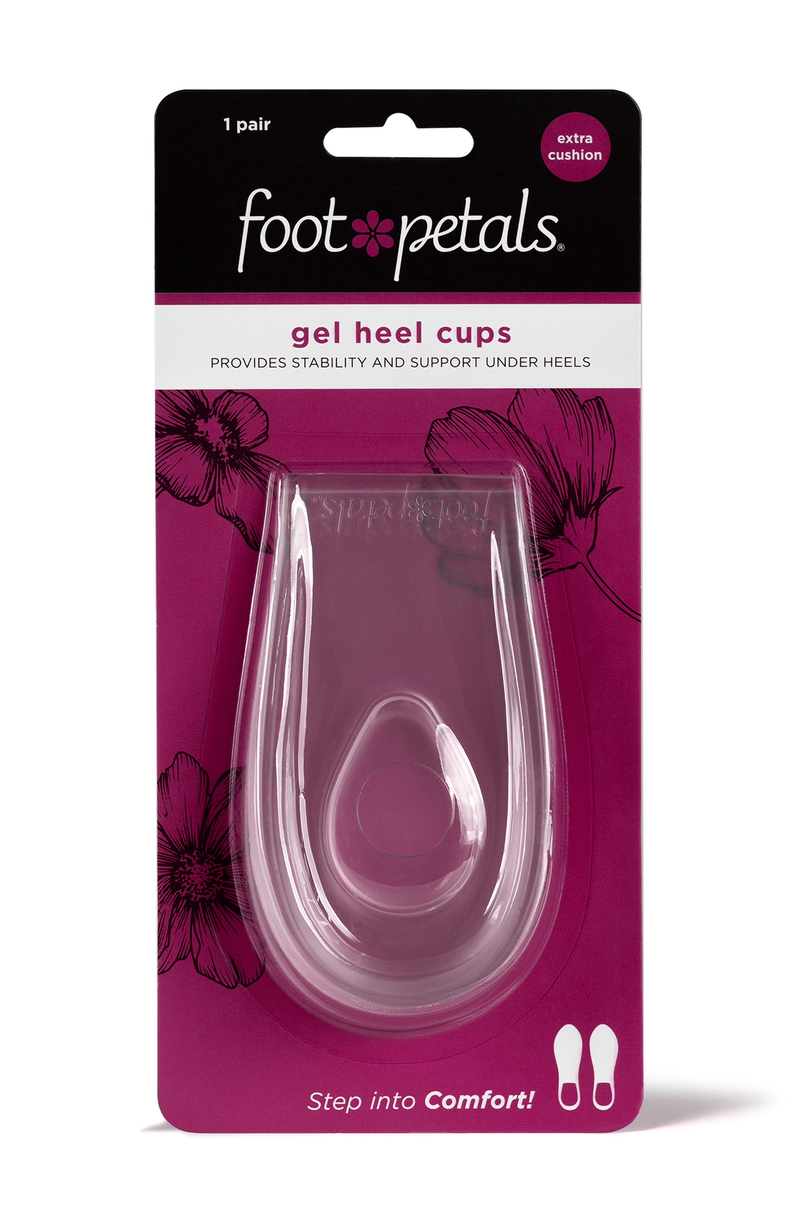 Gel Heel Cups, Main, color, PINK MULTI