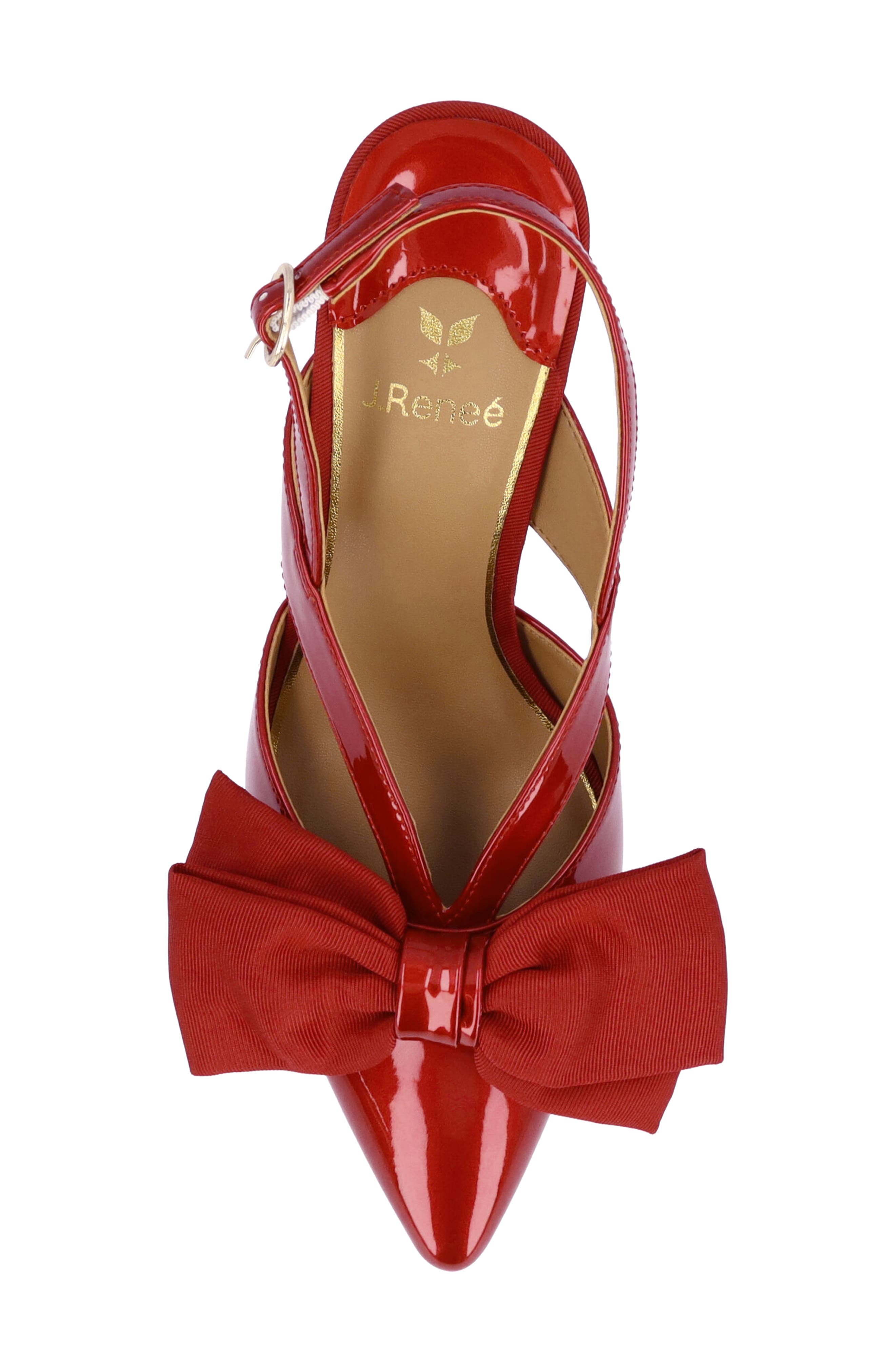 Morigen Slingback Pointed Toe Pump, Alternate, color, RED