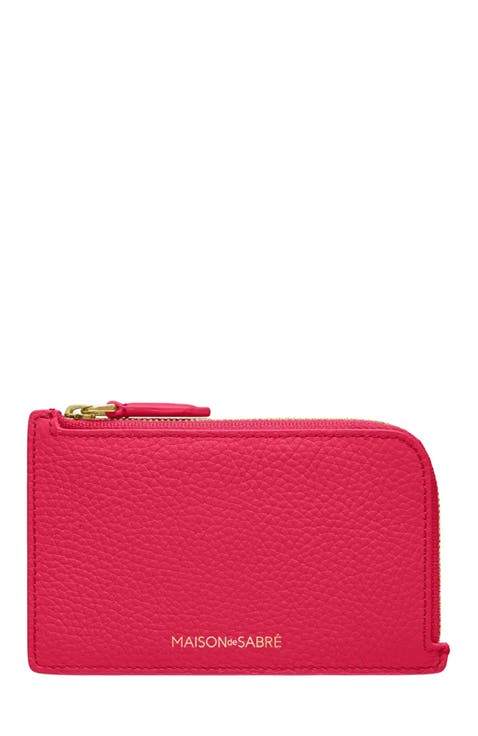 Leather Zip Card Holder