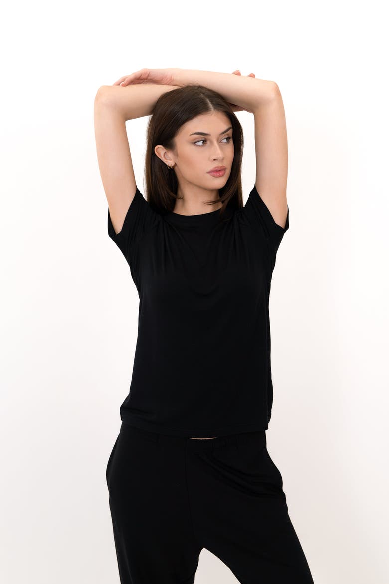 The Everyday Tee, Alternate, color, black