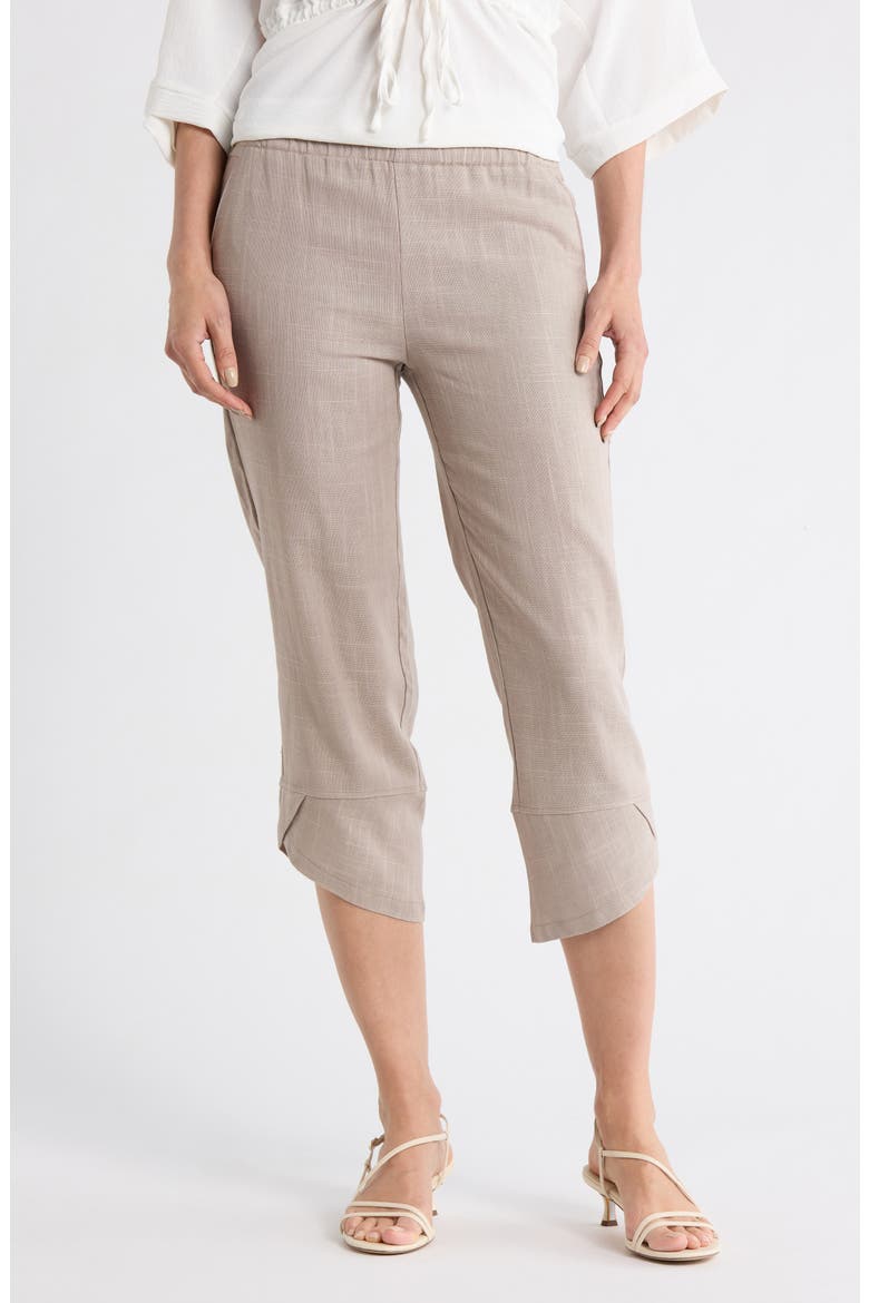 Pull-On Capri Pants, Main, color, TAUPE