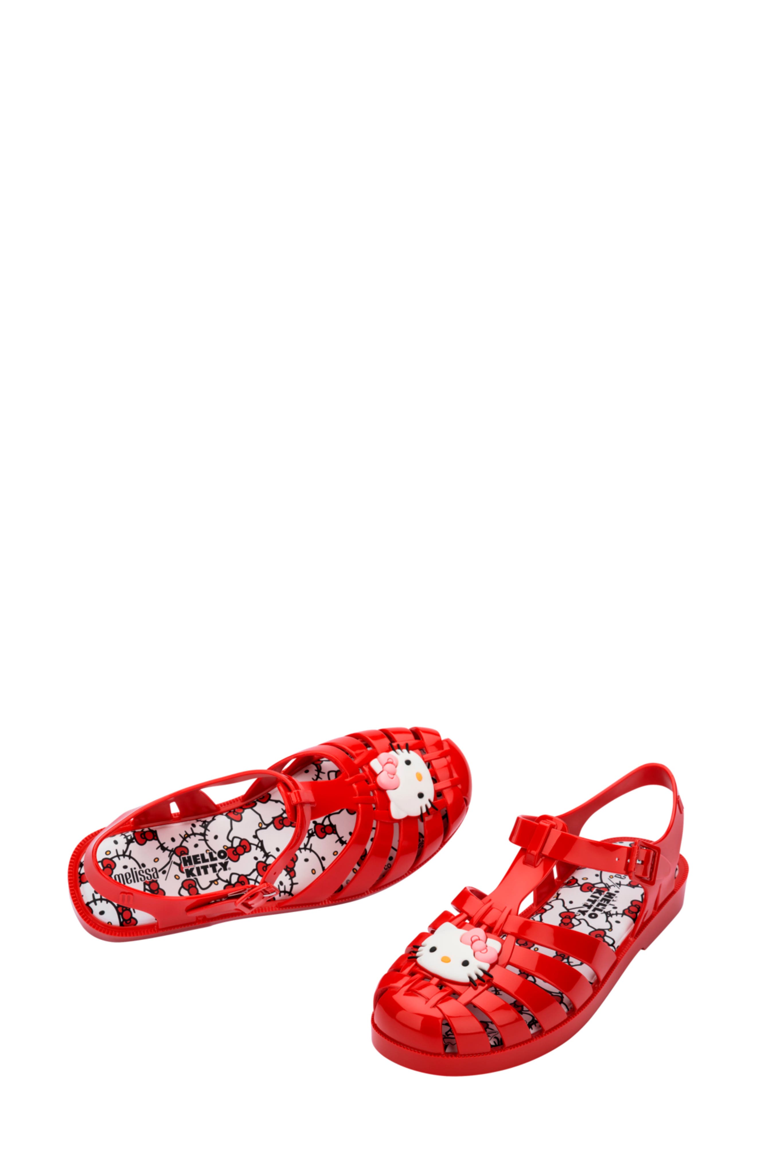 x Hello Kitty and Friends Fisherman Sandal, Alternate, color, RED