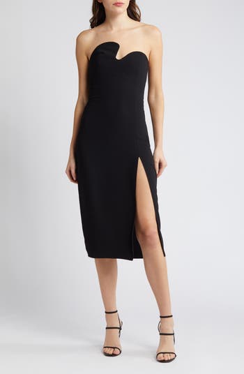 blue dress for baby girl Amanda Uprichard Magnolia Maxi Dress in Black
