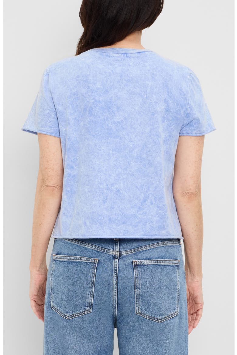 Jackie Raw Edge Crewneck T-Shirt, Alternate, color, SKY