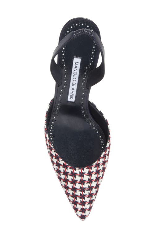 Manolo Blahnik Carolyne Kitten Heel Slingback Pump