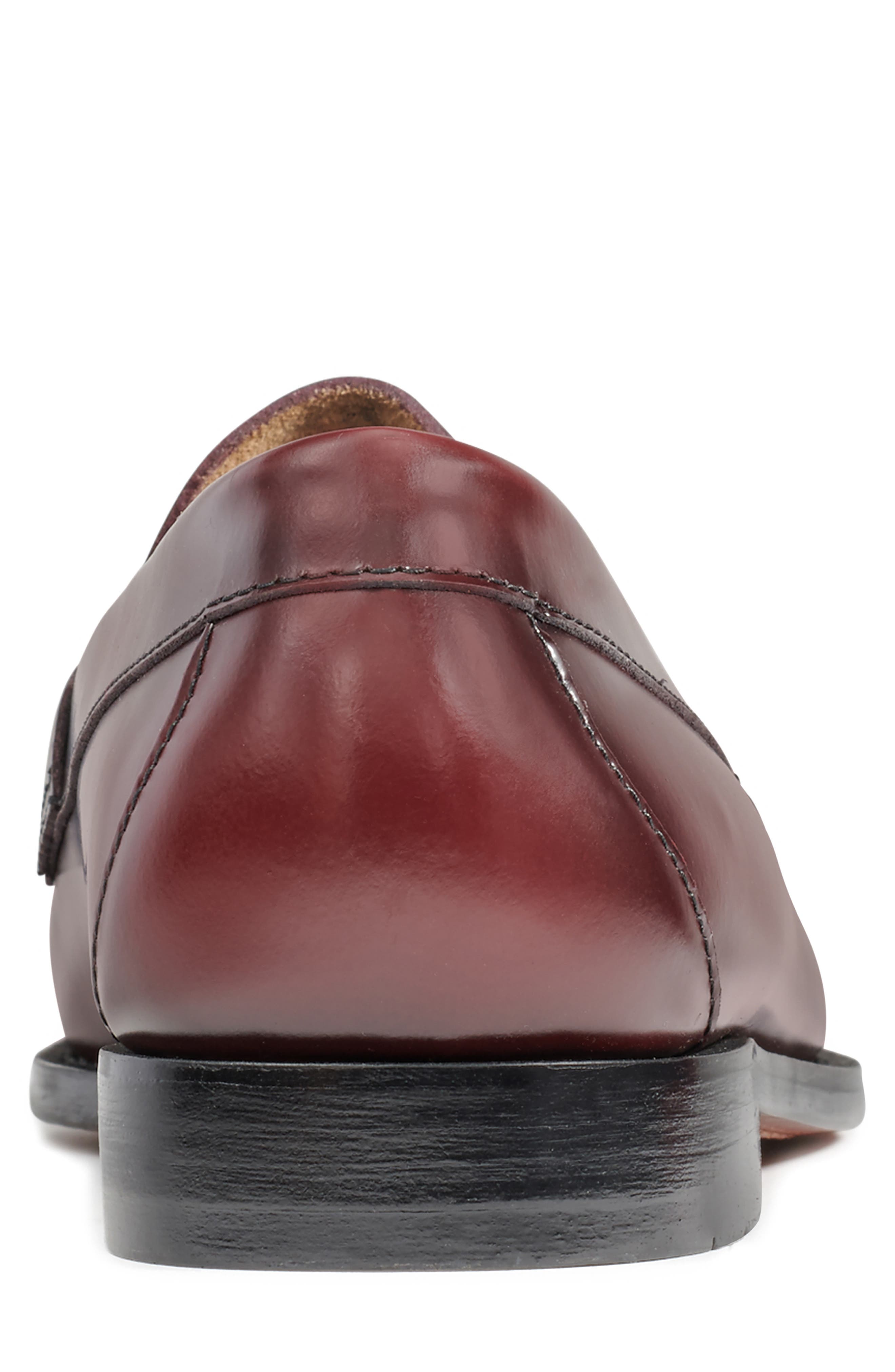 G.H.BASS Logan Leather Penny Loafer, Alternate, color, Wine