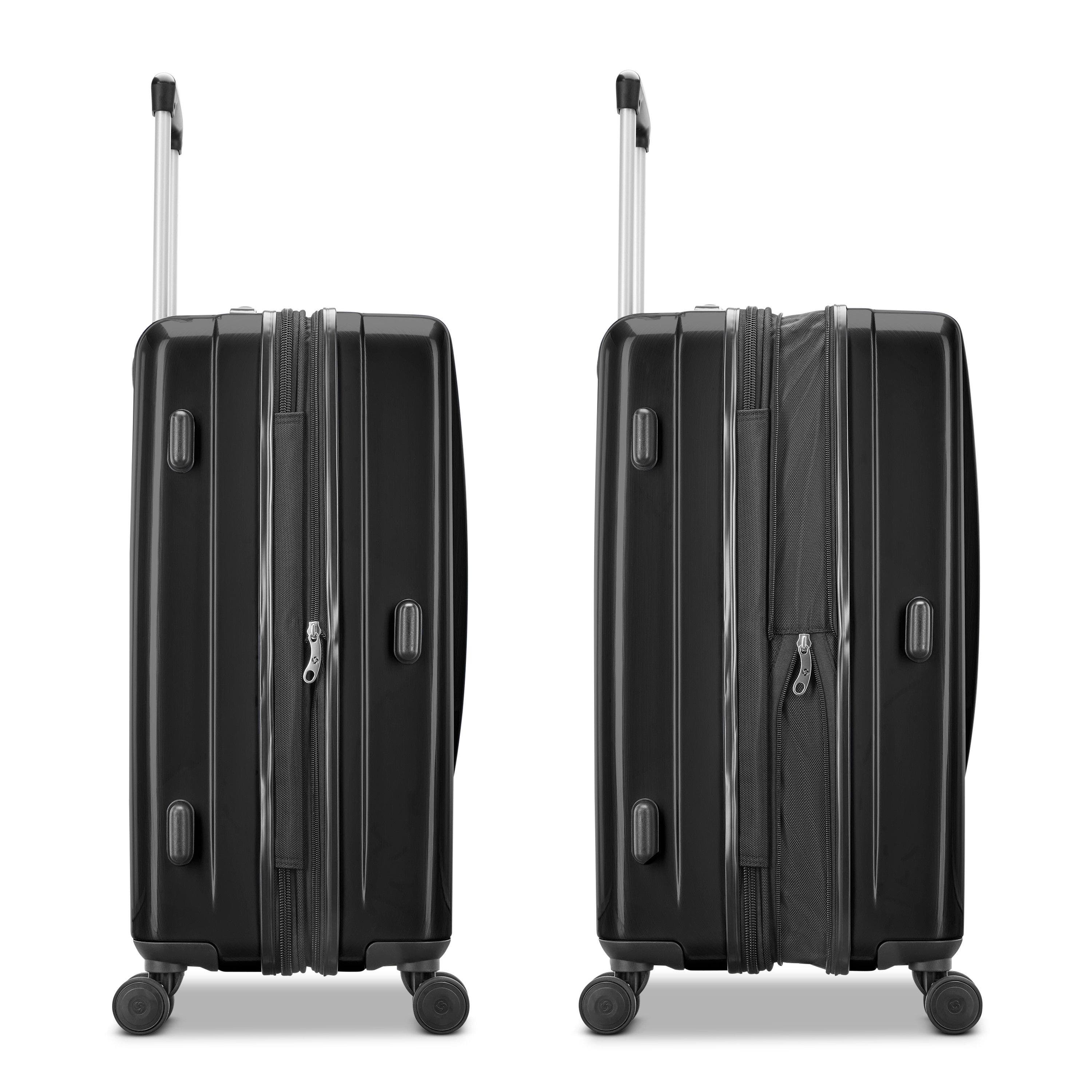 Samsonite Winfield 2 Checked-Large 28-Inch Hardside Expandable Luggage with Spinner Wheels, Alternate, color, Brushed Anthracite