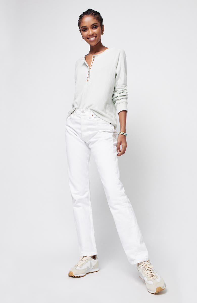 Faherty Cloud Long Sleeve Cotton & Modal Henley, Alternate, color,