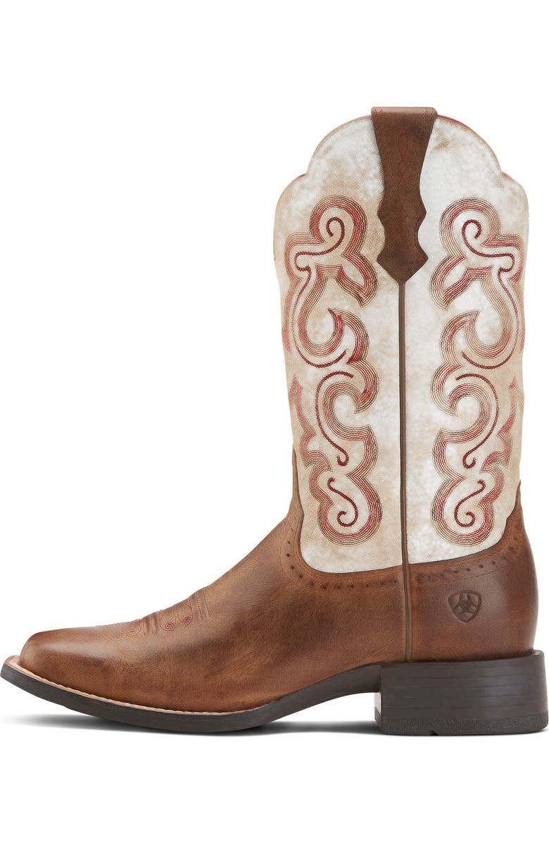 Ariat Quickdraw Western Boot, Alternate, color, Brown