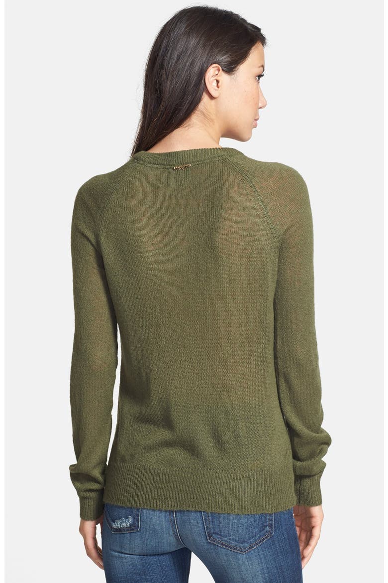 Bulldog Party Sweater, Alternate, color, PINE