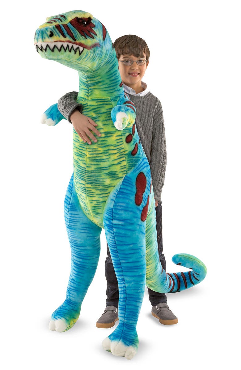 Melissa & Doug Giant T-Rex Plush, Main, color, Green