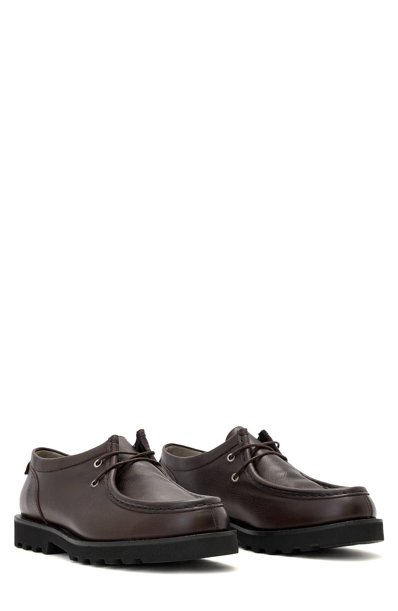 Skiff Apron Toe Shoe, Main, color, OXBLOOD RED