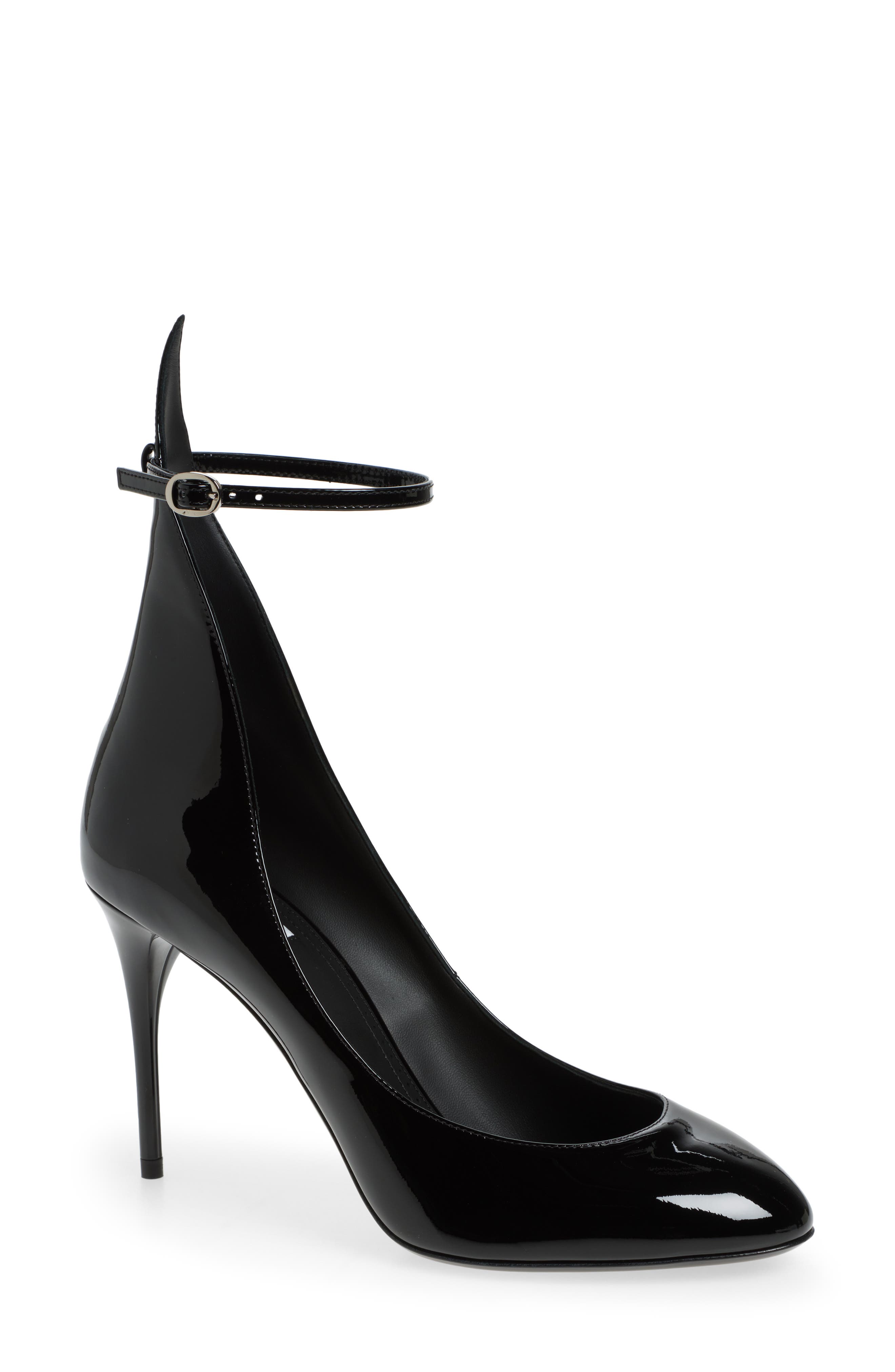 Show Ankle Strap Pump, Main, color, NOIR