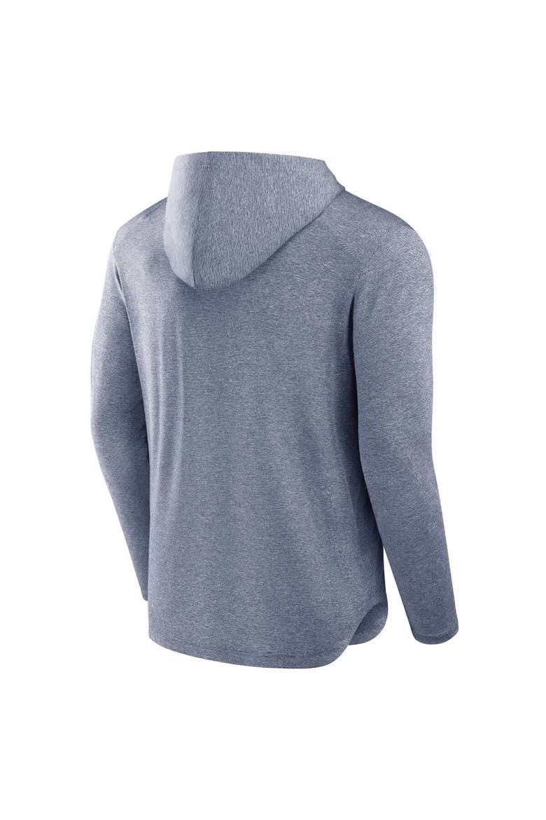 Men's Fanatics Navy Dallas Cowboys Front Office Power Mono Long Sleeve Hoodie T-Shirt, Alternate, color, Navy