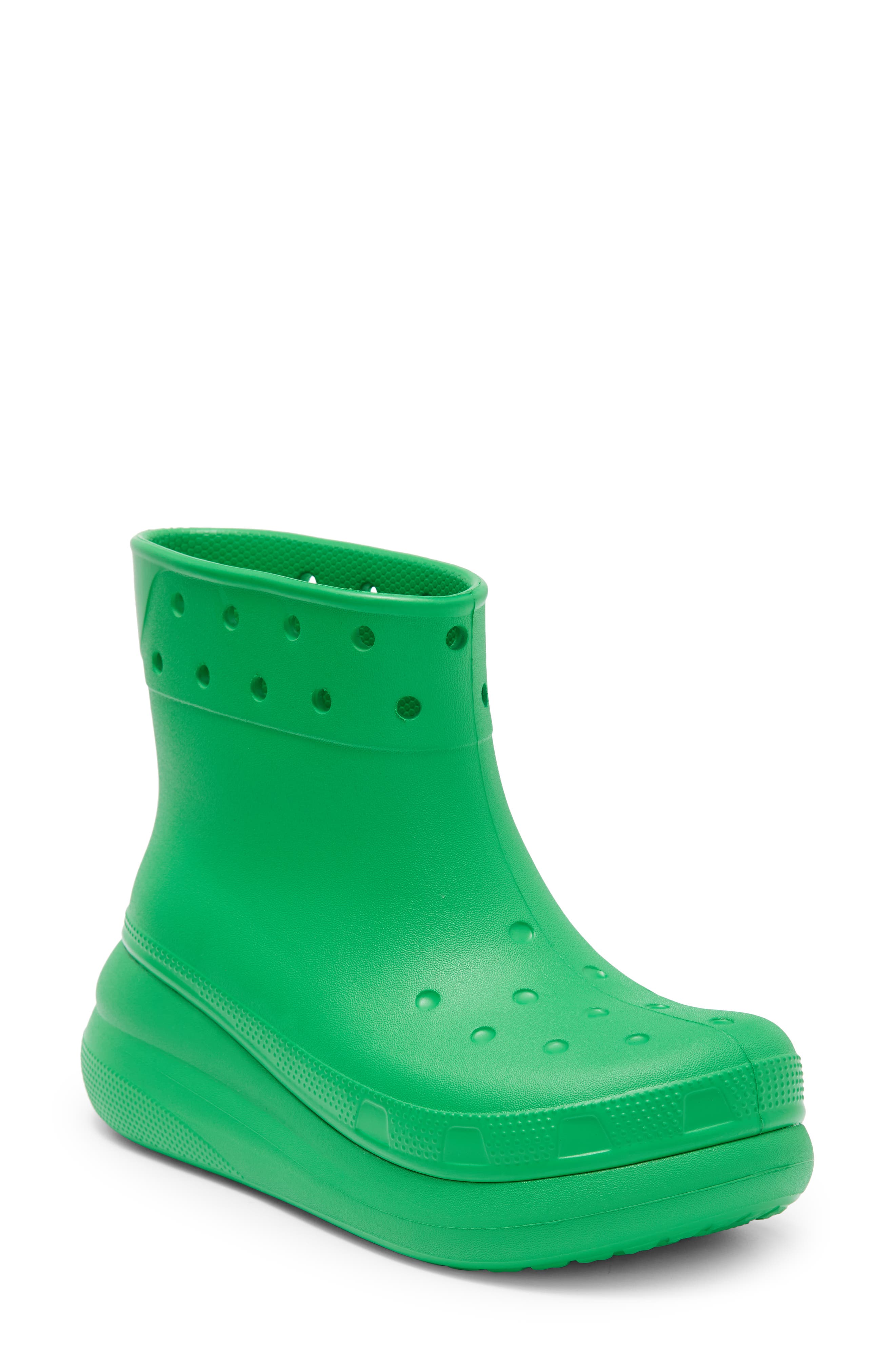 Gender Inclusive Crush Waterproof Platform Boot, Main, color, GRASS GREEN