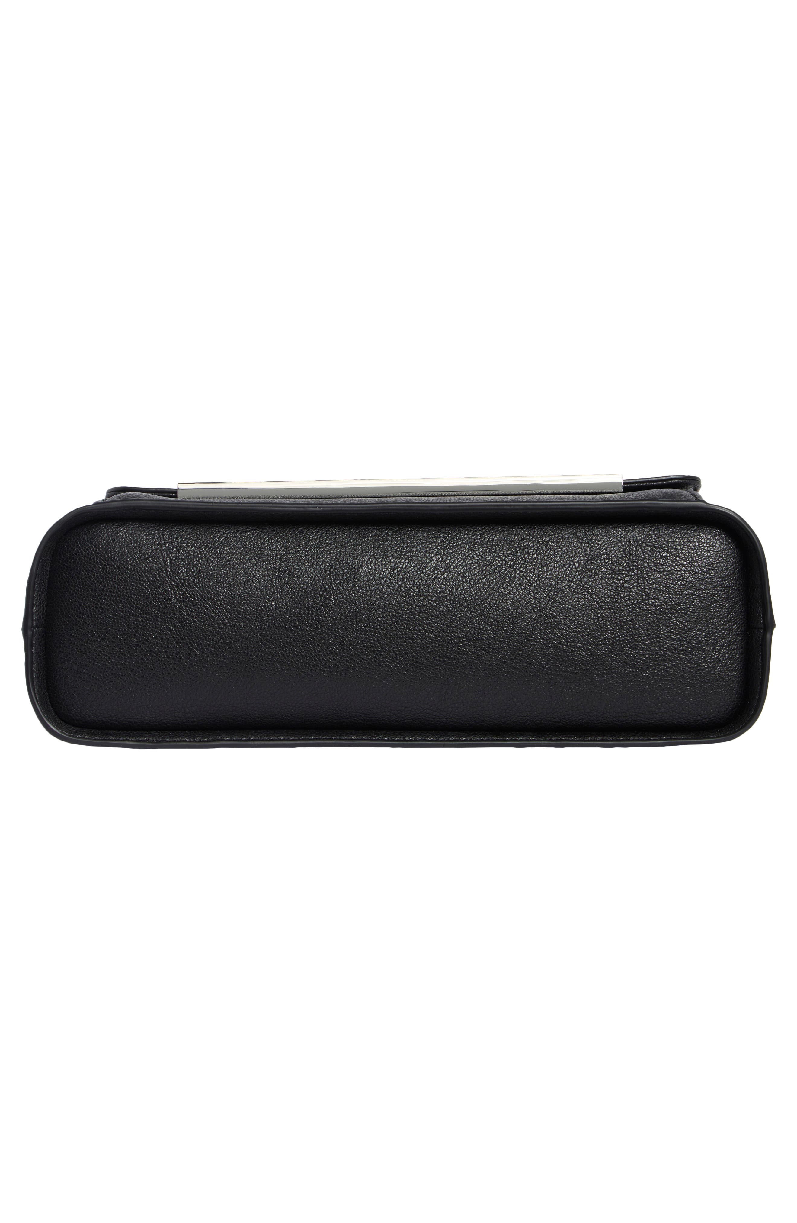 Calvin Klein Alia Satchel Bag, Alternate, color, Black/ Silver