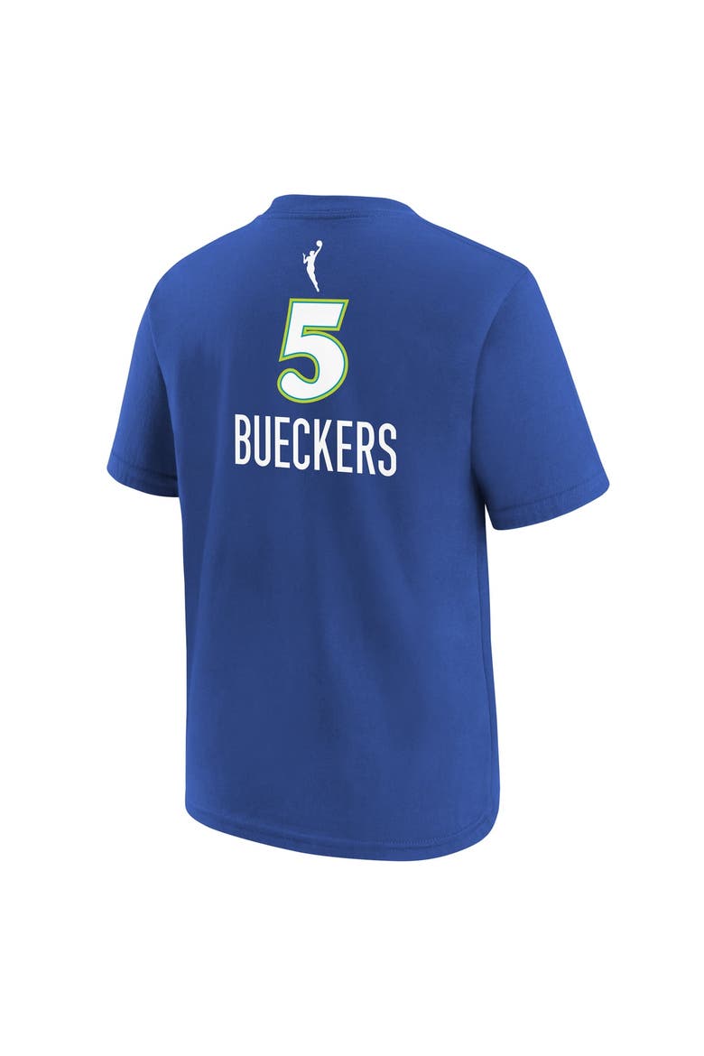 Youth Nike Paige Bueckers Blue Dallas Wings Rebel Edition Name & Number T-Shirt, Alternate, color, Blue