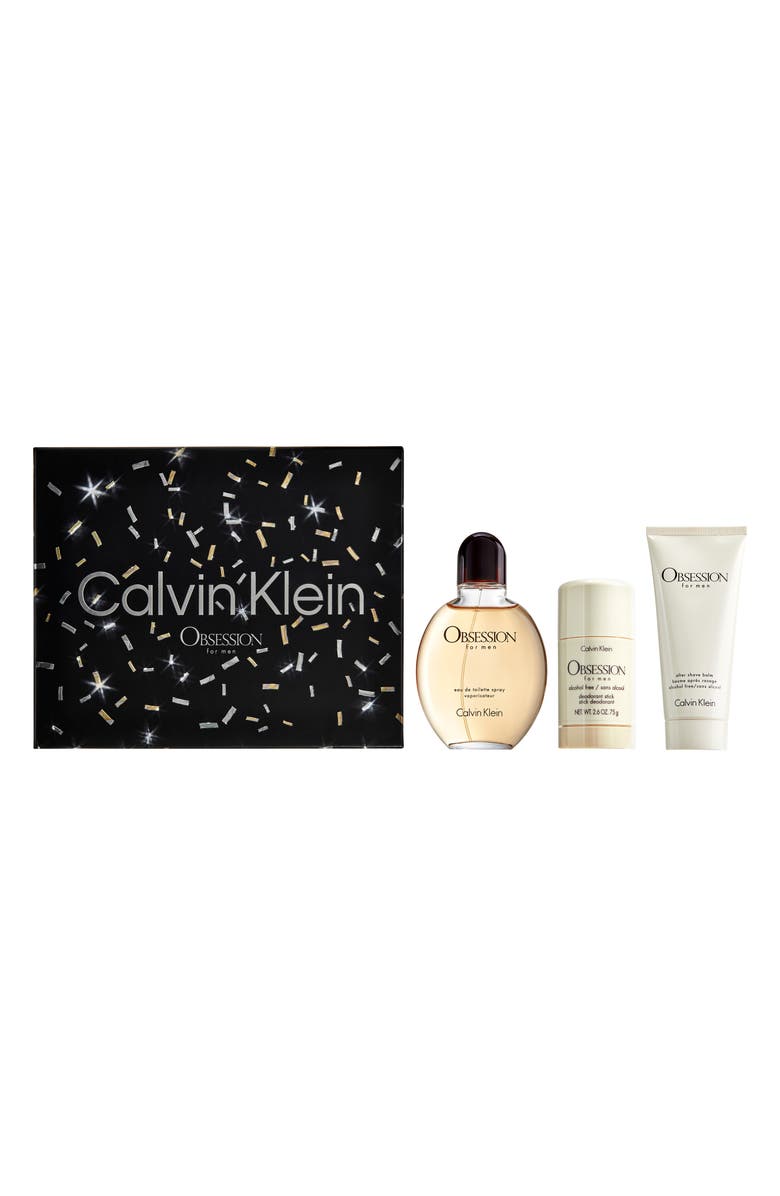 Calvin Klein Obsession For Men Eau de Toilette 3-Piece Set, Alternate, color,
