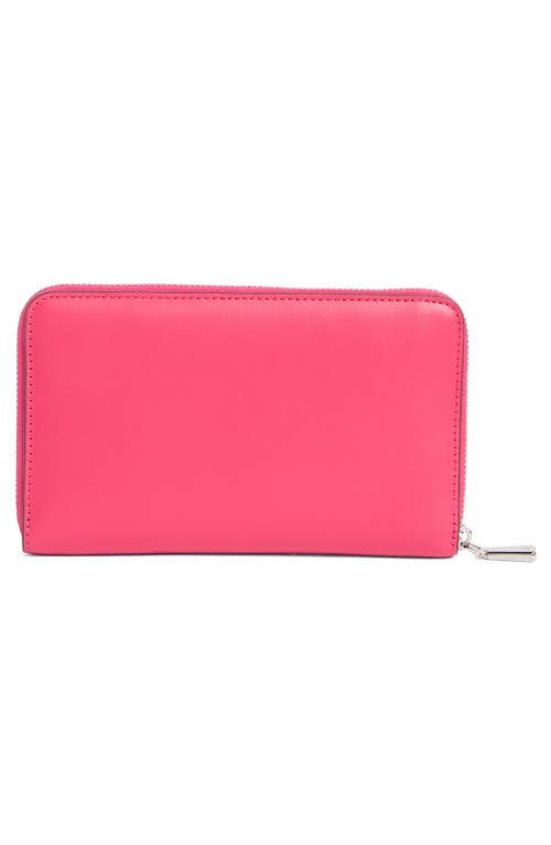 Kate Spade New York Smooth Leather Medium Zip Wallet In Brown
