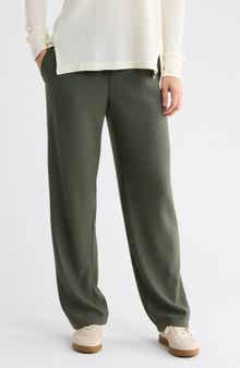 Ottoman Ribbed Pull-On Pants