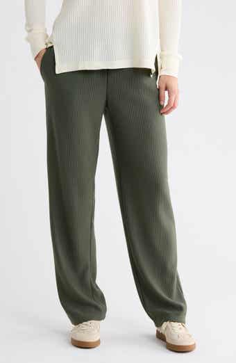 Ottoman Ribbed Pull-On Pants