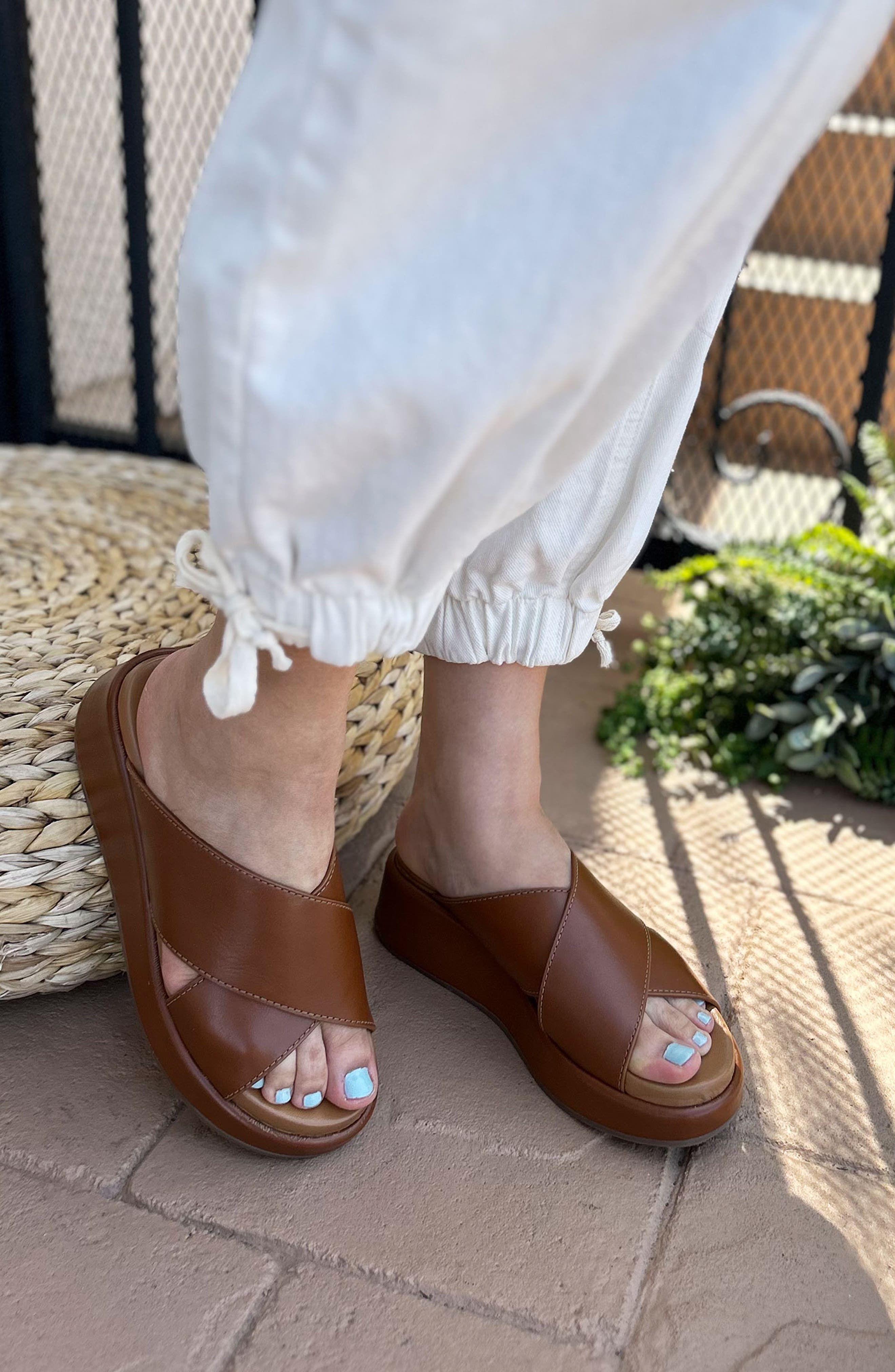 Seychelles Key Largo Wedge Slide Sandal, Alternate, color, Tan