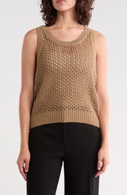 Vince Crochet Cotton Tank
