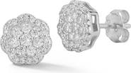 GLAZE JEWELRY Flower Cubic Zirconia Stud Earrings