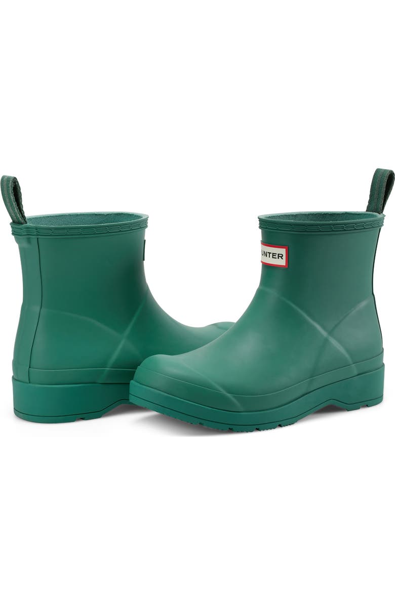 Hunter Play Short Rain Boot, Alternate, color, Medium Green